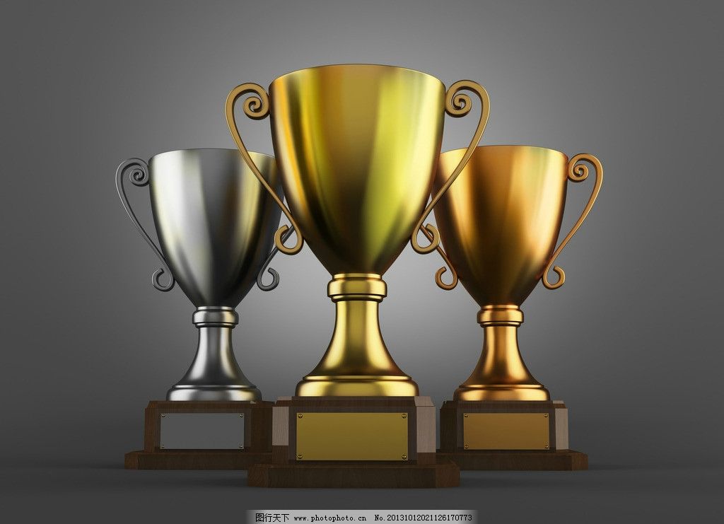 冠军亚军奖杯奖牌奖杯|奖牌奖杯图片-静物系列