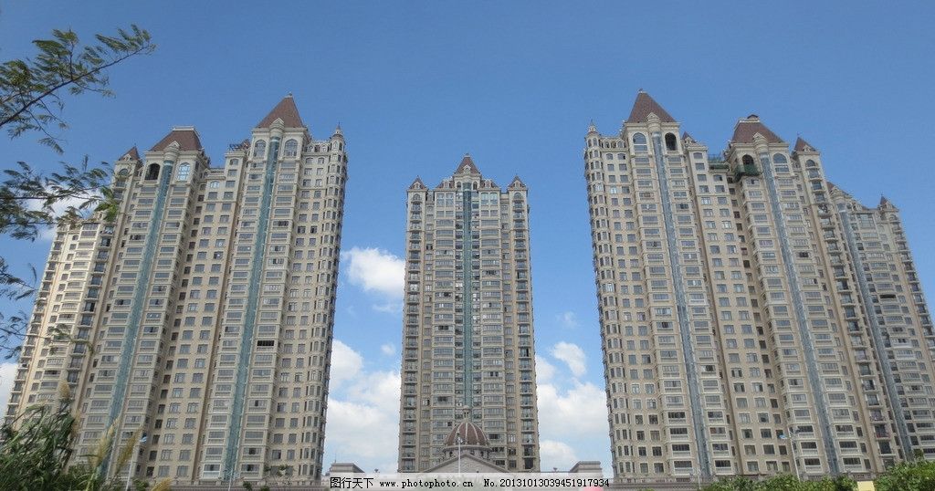 楼房摄影 楼房 摄影 大楼 大厦 高楼 商品房 欧式 哥特式 住宅 豪宅
