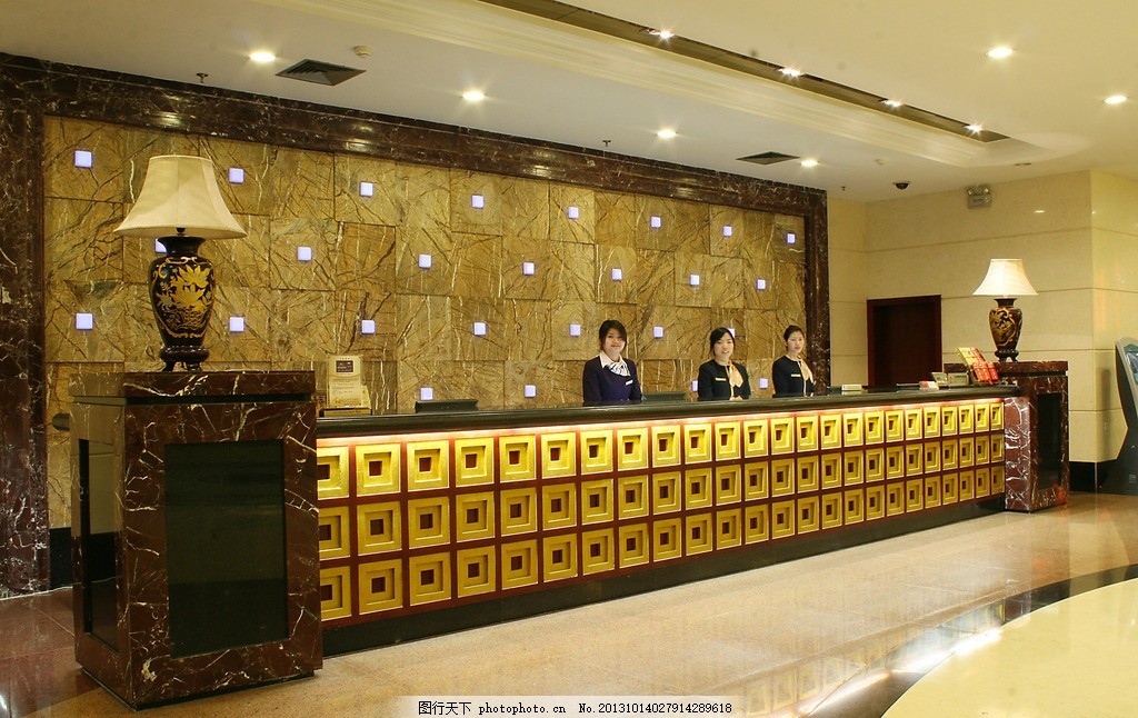 酒店摄影 酒店大堂 酒店前台 大理石背景 服务员 酒店一角 室内摄影