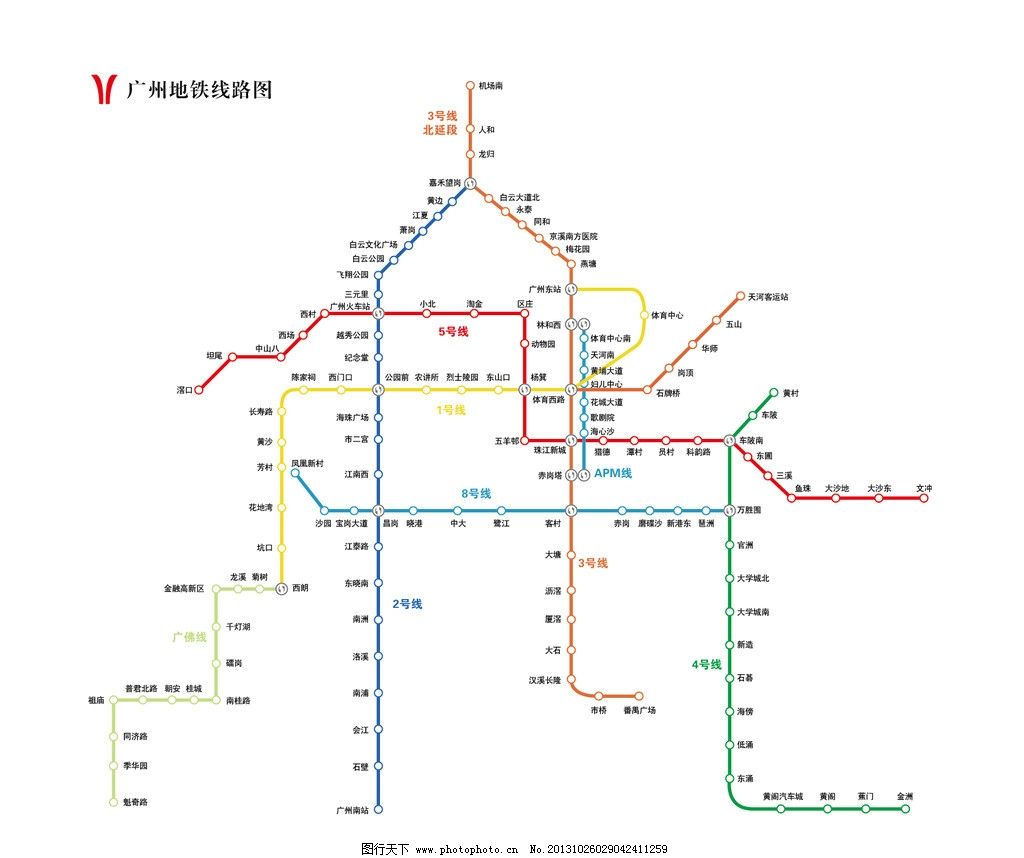 最新广州地铁线路图图片图片