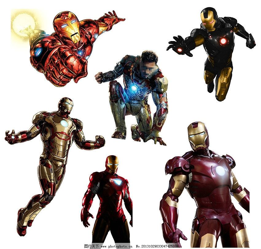 彩泥手工制作大全钢铁侠