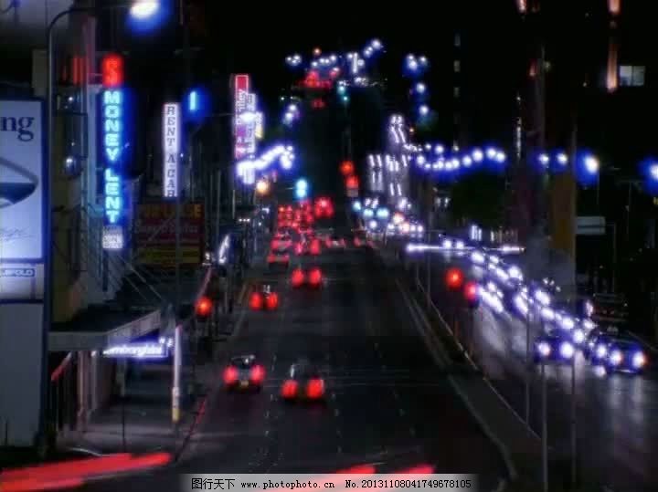 实拍城市夜景视频素材,城市公路背景视频素材