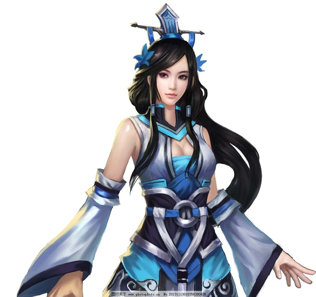 游戏美女设计图__动漫人物