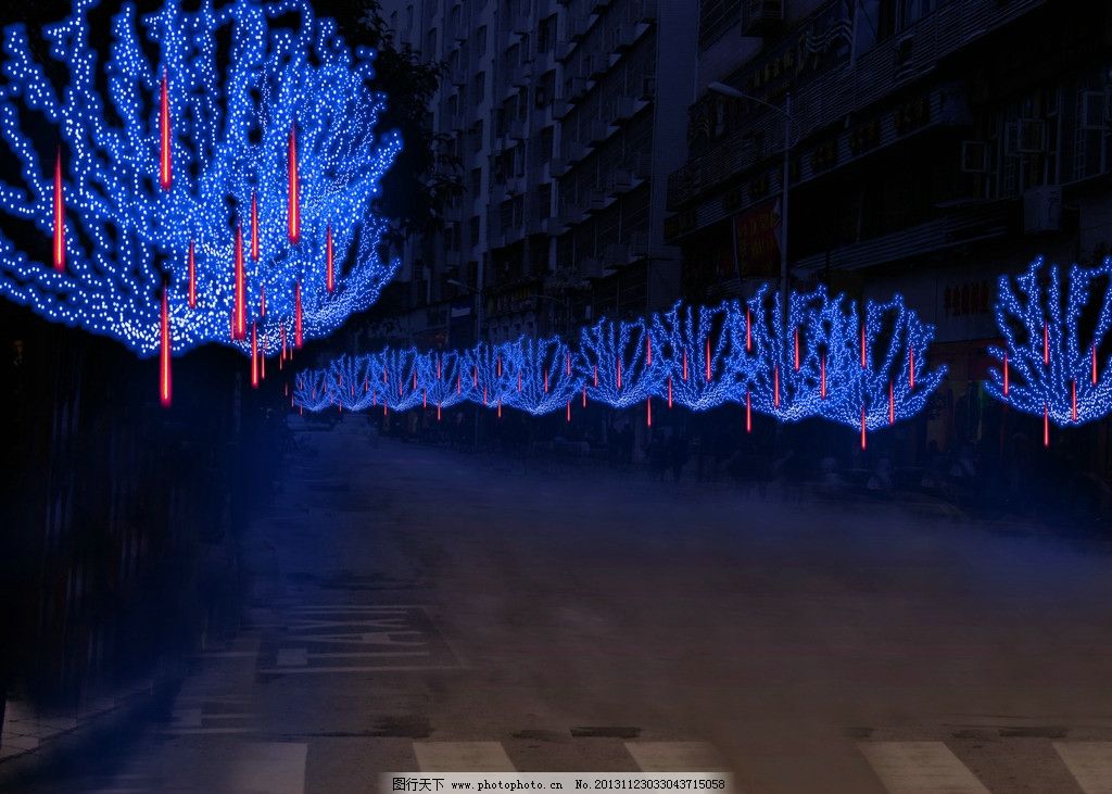 彩灯 流星雨 满天星图片