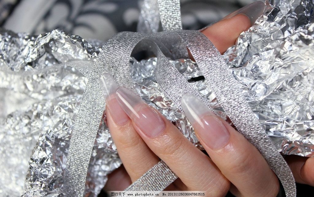 时尚美甲手模图片,手部 水晶甲 指甲 美容美妆美发造型-图行天下图库