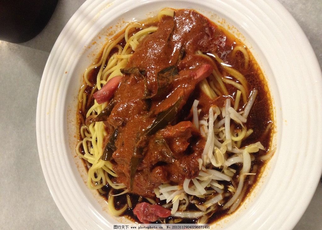 马来西亚叉烧虾仁面图片