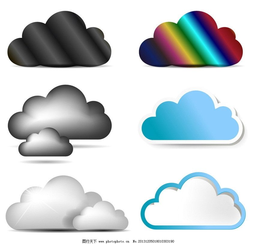 云彩 云服务图片_网页界面模板_UI界面设计_图