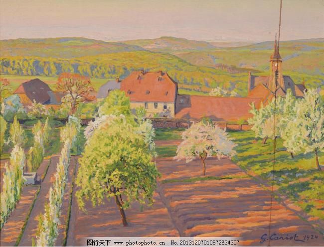 Cariot - Spring at Georgenborn, 1924大师