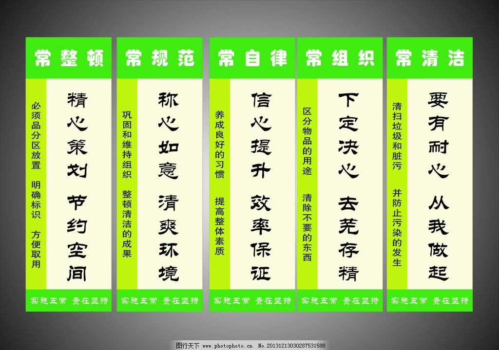 五常法展板图片