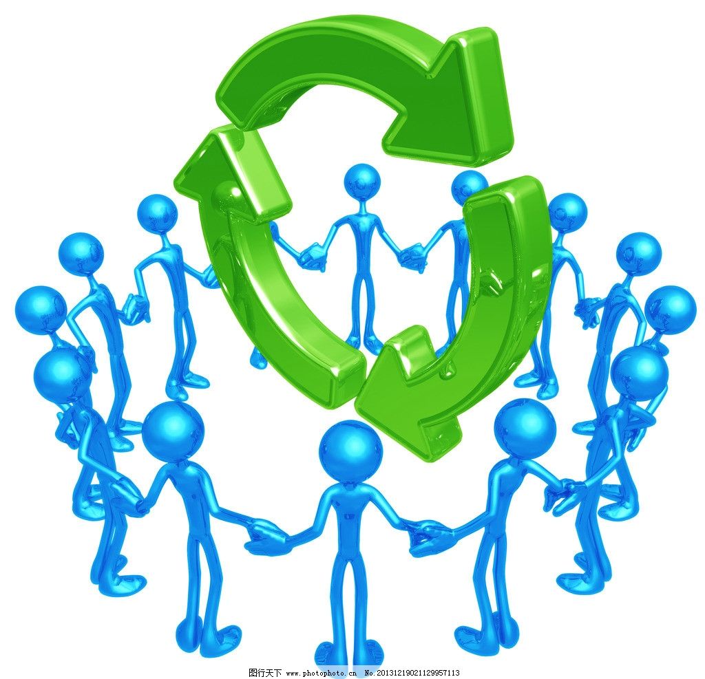 绿色简图小人圆形logo设计|绿色简图小人圆形logo设计