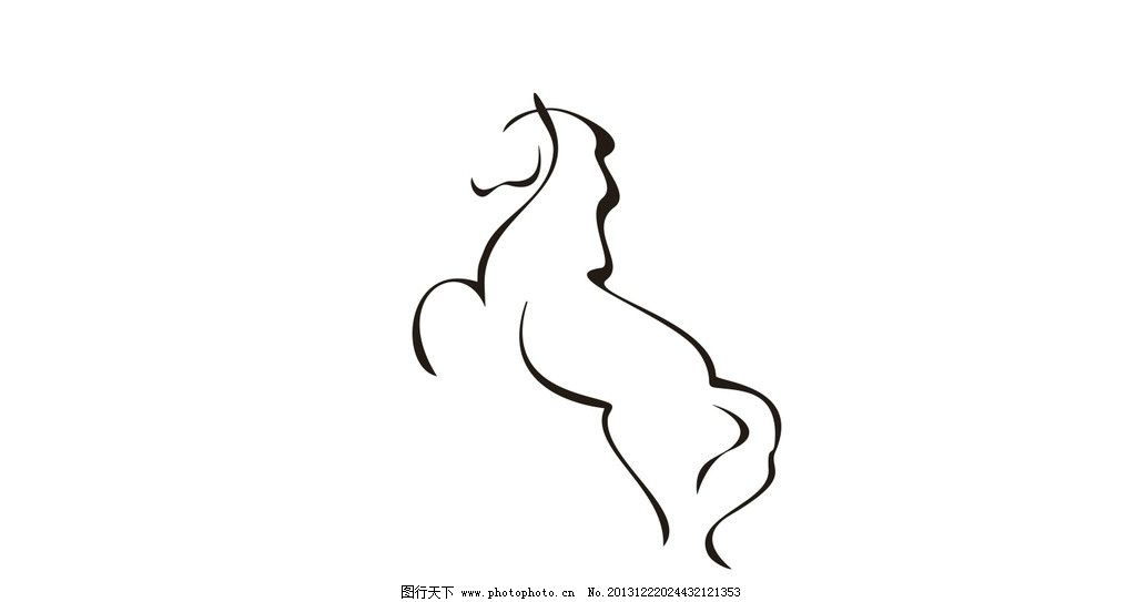 线条马图片_野生动物_生物世界_图行天下图库_动物世界 线条马图片_野生动物_生物世界_图行天下图库