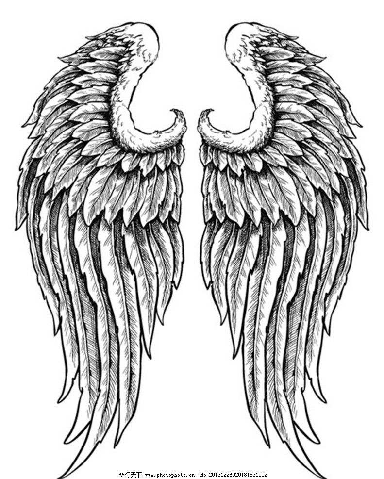 翅膀 天使翅膀 翅膀设计 恶魔翅膀 宗教 基督教 纹身图案 广告设计