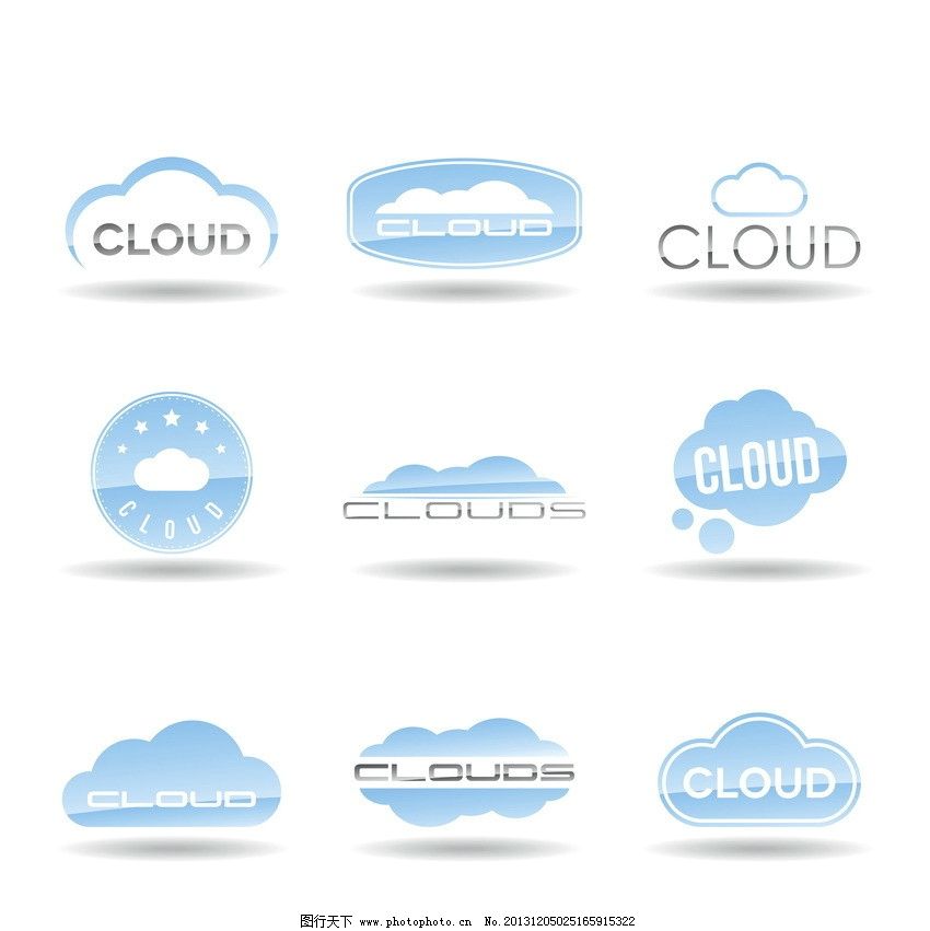云服务图标 云存储 云服务 云端 云计算机 云服务器 微云 云图标 互联